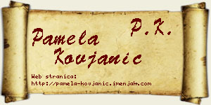 Pamela Kovjanić vizit kartica